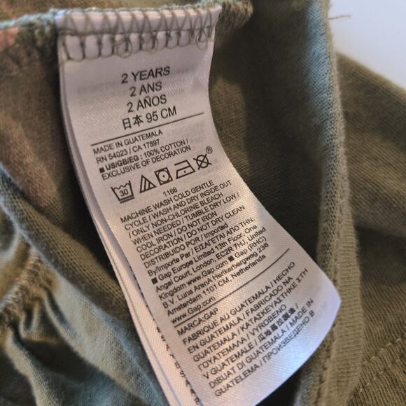 Baby Gap Olive Green Hearts Blouse Bundle 2T - Picture 5 of 5